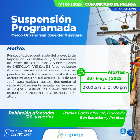 COMUNICADO 50 DE 2025