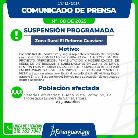 COMUNICADO 08 DE 2025