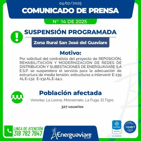 COMUNICADO 14 DE 2025