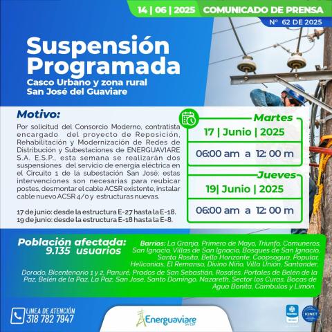 COMUNICADO 62 DE 2025