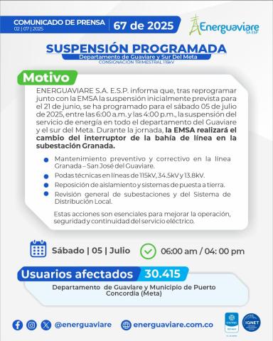 COMUNICADO 67 DE 2025